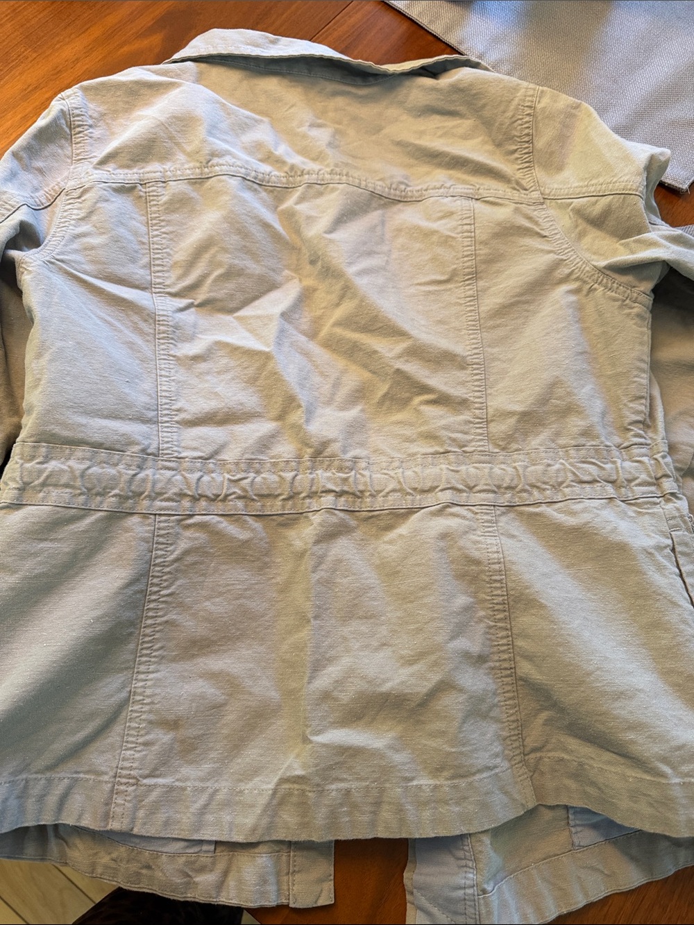 Toad&Co Pale Blue Button-Front Utility Jacket - Picture 2 of 7